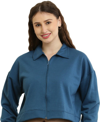 UNIVERSAL ACCESSE Full Sleeve Solid Women Sweatshirt