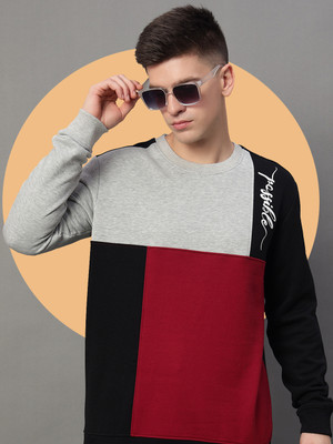 GETGOLF Full Sleeve Color Block Men Sweatshirt