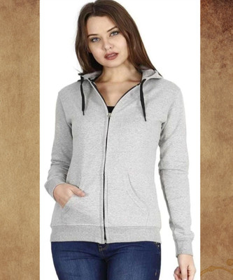 CitySquad Full Sleeve Solid Women Sweatshirt