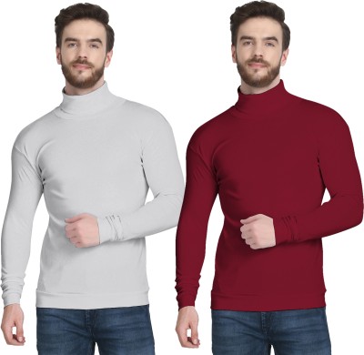 MYO Full Sleeve Solid Men Sweatshirt