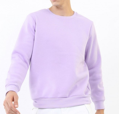 R S Fashions Full Sleeve Self Design Men Sweatshirt