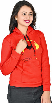 N C FASHION Full Sleeve Self Design Girls Sweatshirt