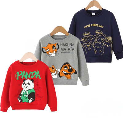 METRO STITCH Full Sleeve Printed Boys Sweatshirt