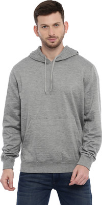 OZIO Full Sleeve Solid Men Sweatshirt