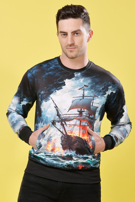 Yellow Tree Full Sleeve Printed Men Sweatshirt