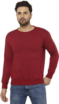 MACK JONNEY Full Sleeve Solid Men Sweatshirt