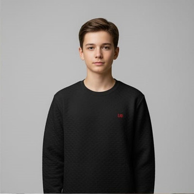 SH.KBH Full Sleeve Solid Men Sweatshirt
