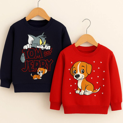 Purelegacy Full Sleeve Printed Baby Boys & Baby Girls Sweatshirt
