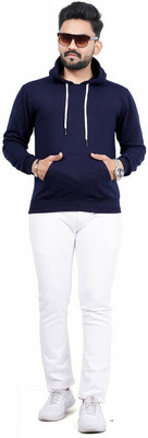 ab young Full Sleeve Solid Men Sweatshirt