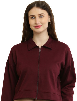 UNIVERSAL ACCESSE Full Sleeve Solid Women Sweatshirt