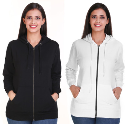 MUKHAKSH Full Sleeve Solid Women Sweatshirt