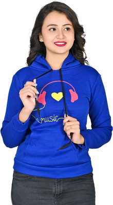 N C FASHION Full Sleeve Self Design Girls Sweatshirt