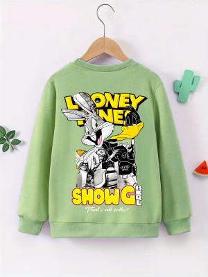 Lecowar Full Sleeve Graphic Print Girls Sweatshirt