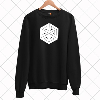 ICETOUCH Full Sleeve Printed, Graphic Print, Solid Men Sweatshirt
