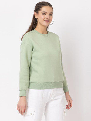 Bokaro Full Sleeve Solid Women Sweatshirt