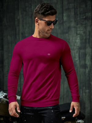Triptee Full Sleeve Solid Men Sweatshirt