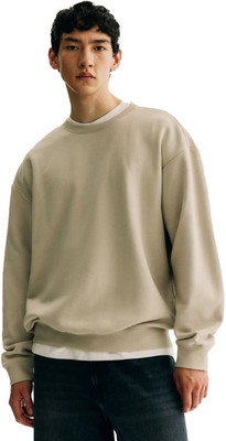 Full Sleeve Solid Men Sweatshirt