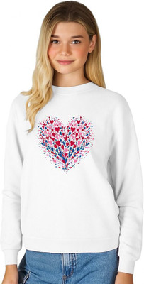 HOC Printed Women Round Neck White T-Shirt