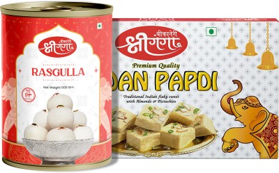 Bikaneri Shree Ganga Soan Papdi 400Gm, Rasgulla 500Gm Tin(900 g)