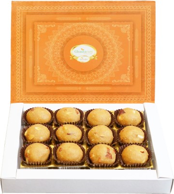 Ghasitaram Gifts Sweets-Sugarfree Besan Laddoo 400 gms Box(400 g)