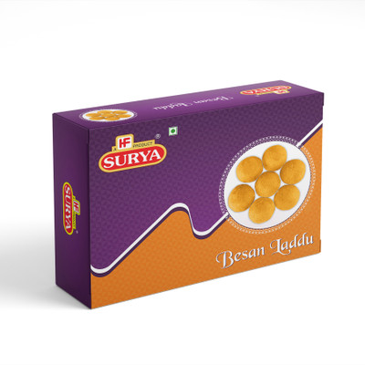 Surya 400gm Besan Laddu|Indian Sweet| (Pack of 2; 200gm each) Box(2 x 200 g)