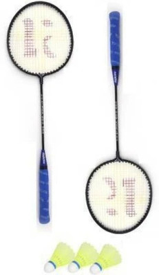ANC Single Shaft Badminton 2 Piece Badminton With 3 Piece Nylon Shuttle Badminton Kit