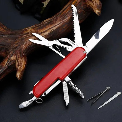 keycraze MULTIFUCTIONAL SWIFF KNIFE RED 14 Swiss Army Knife(Red)