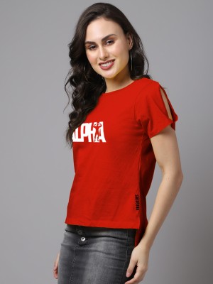 FRISKERS Casual Printed Women Red Top