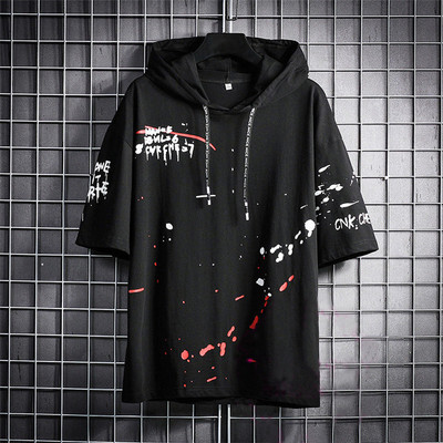 Try This Half Sleeve Printed Men Sweatshirt