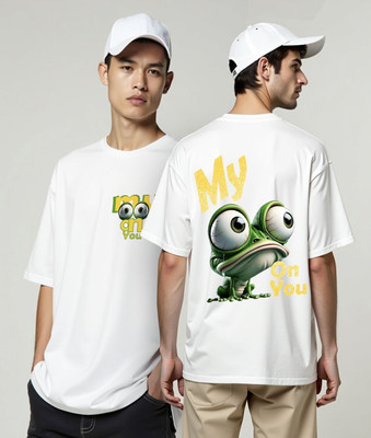 PrintingPixels Printed Men Round Neck White T-Shirt