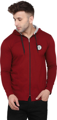 tfurnish Graphic Print Men Hooded Neck Maroon T-Shirt