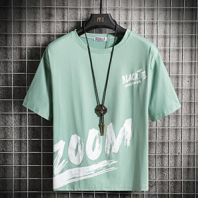 Printed Men Light Green T-Shirt