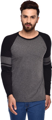 True Basket Printed Men Round Neck Grey T-Shirt