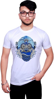 NITYANAND CREATIONS Printed Men Round Neck Multicolor T-Shirt