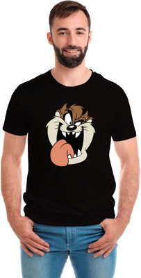 SmarTee Street Printed Men Round Neck Black T-Shirt