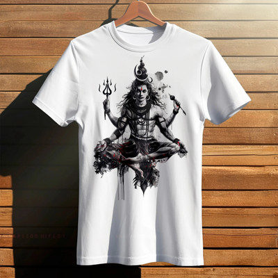 DAKU FASHION Printed Men Round Neck Multicolor T-Shirt