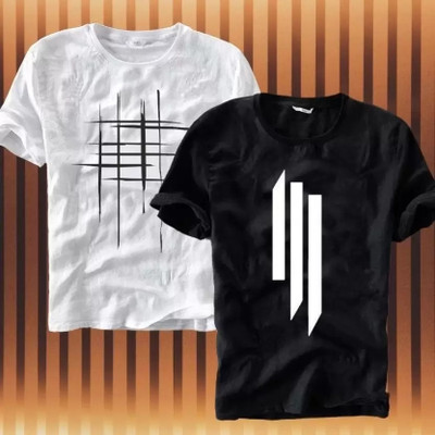 wike denims Printed Men Round Neck Multicolor T-Shirt