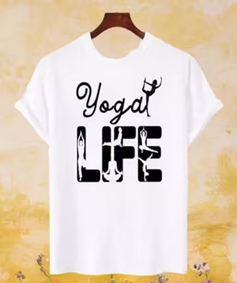 CC CLASSY COVE Printed Women Round Neck White T-Shirt