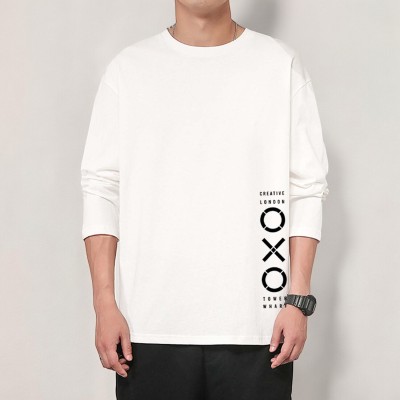 GLOBAL NOMAD Typography Men Round Neck White T-Shirt