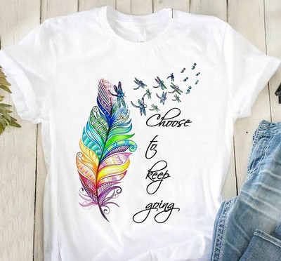 Helenter Printed Women Round Neck White T-Shirt