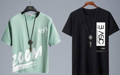 squareretails Striped Men Green, Black T-Shirt