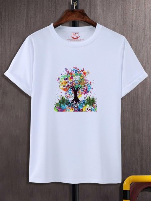 Printed Men White T-Shirt