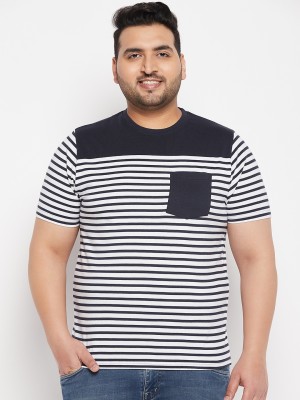 Austivo Striped Men Round Neck Multicolor T-Shirt