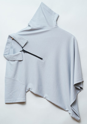 Browear Self Design Men Polo Neck Grey T-Shirt