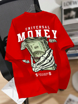 LGR FASHION Printed Men Round Neck Red T-Shirt