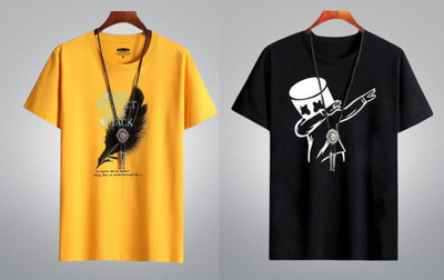 Printed Men Multicolor T-Shirt