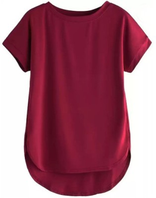 Singham Casual Solid Women Red Top