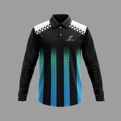 lookswala Printed Men Polo Neck Multicolor T-Shirt