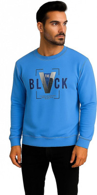 Dorvell Solid Men Round Neck Blue T-Shirt