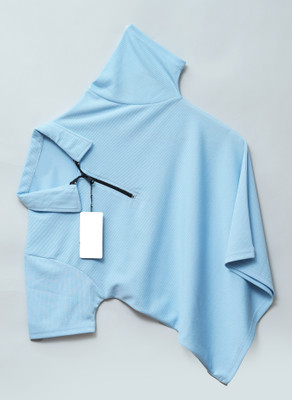 ICEPERA Solid Men Polo Neck Light Blue T-Shirt